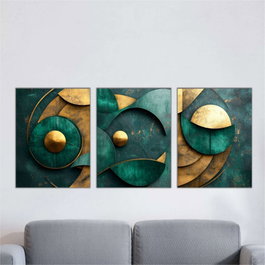 Wallity Set de Pinturas Decorativas de MDF Multicolor (3 Piezas)
